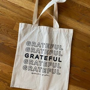 Brand New (without tags) Spiritual Gangster grateful print tote bag